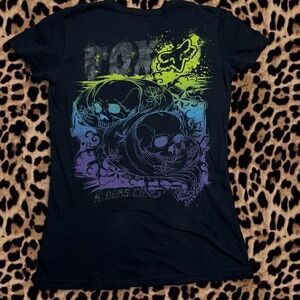 🐾 Y2K grunge fox racing tee 💜